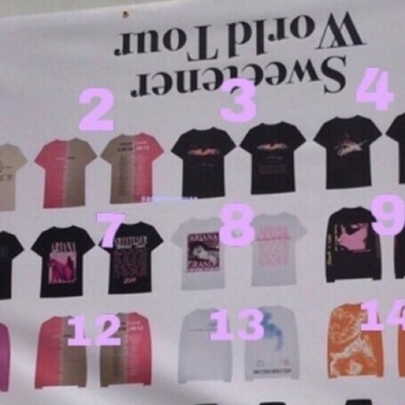Ariana Grande World Tour Thank You Sweet Split Concert Merch Crewneck Sw… - Picture 16 of 16
